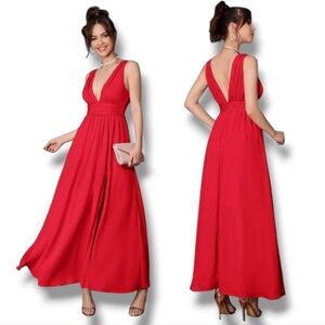 Redish-orange Cocktail Dress